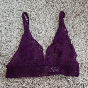 Victoria's Secret Deep Purple Lace Bralette